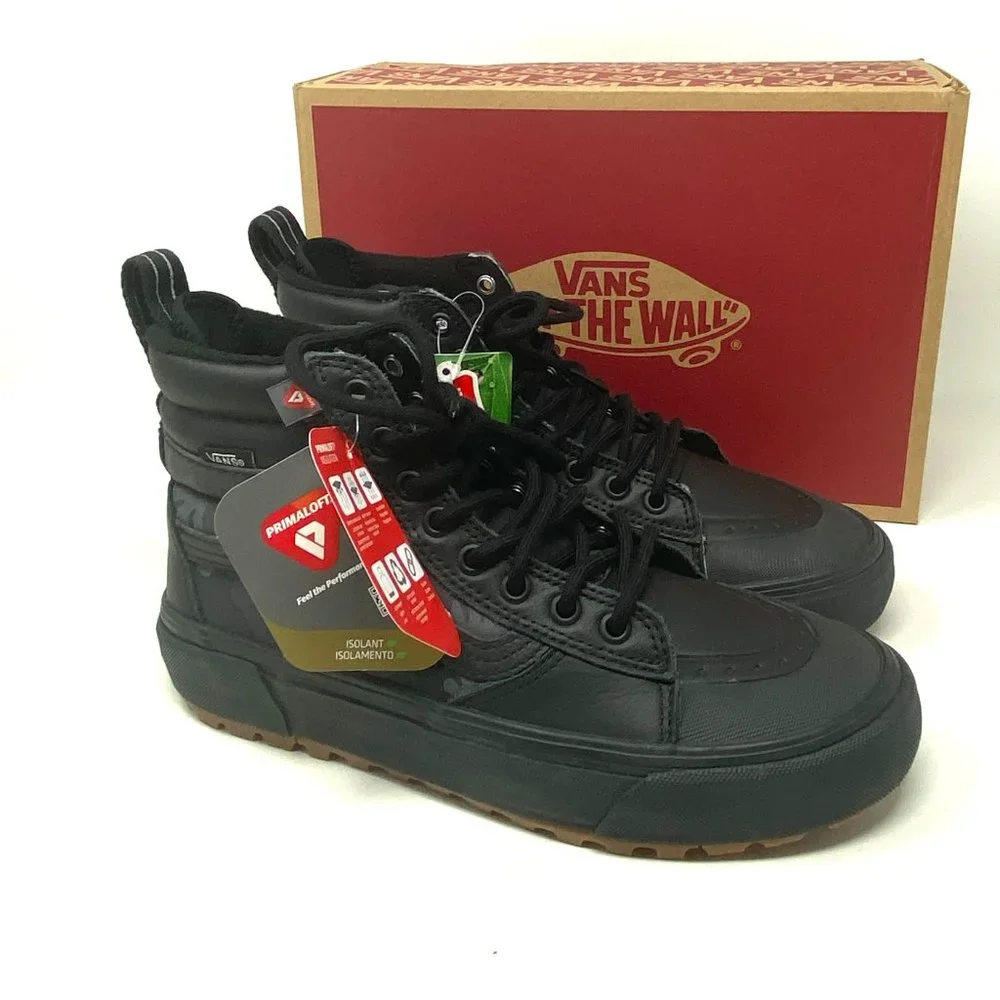 VANS SK8-HI 2.0 MTE Dx Shoes Women's Black Wodeland Camo Suede Boots VN0A4P3ITUL - Picture 4 of 10